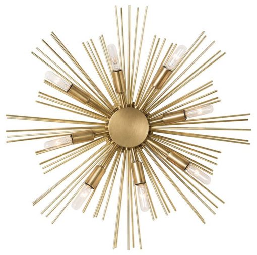 Arteriors Jiten Antique Brass Sconce/Ceiling Mount