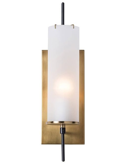 Arteriors Stefan Frosted And Bronze Sconce
