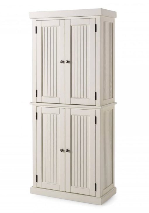 Homestyles Nantucket White Distressed Pantry