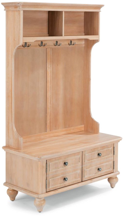 Homestyles Cambridge Whitewash Hall Tree