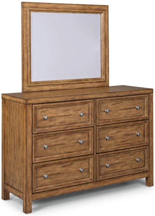 Homestyles Sedona Toffee 6-Drawer Dresser & Mirror
