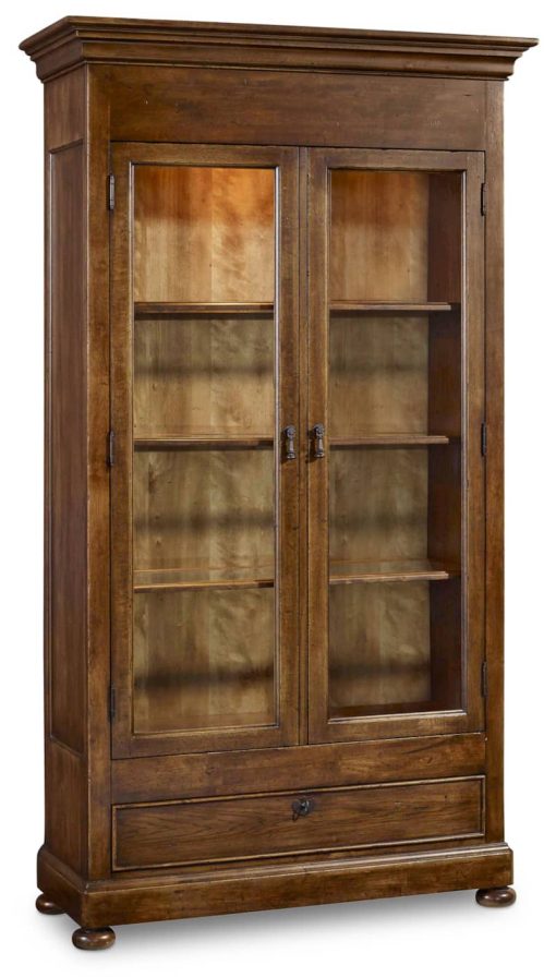 Hooker Furniture Archivist Dark Wood Display Cabinet