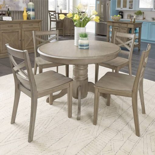 Homestyles Mountain Lodge Gray 5-Piece Dining Set