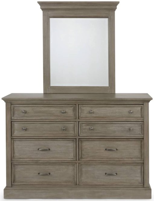 Homestyles Mountain Lodge Gray Dresser With Mirror