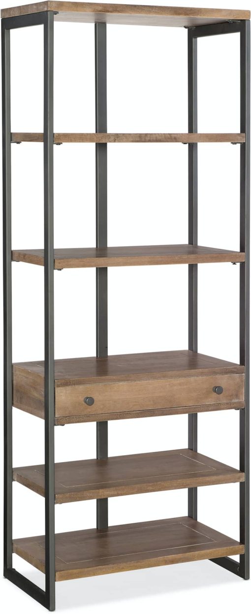 Hooker Furniture Home Office Casual Medium Natural Wood Bookcase