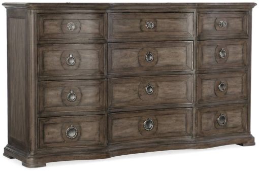 Hooker Furniture Bedroom Woodlands Twelve-Drawer Dresser