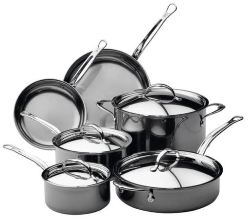 Hestan Nanobond Stainless Steel 10-Piece Cookware Set