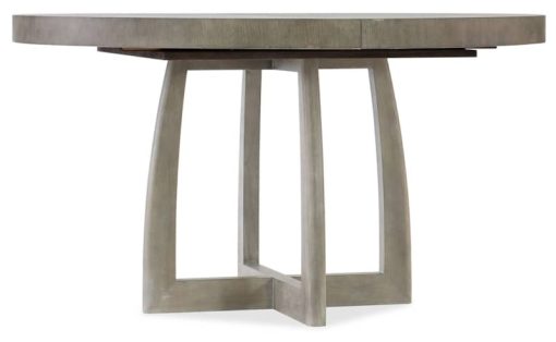 Hooker Furniture Affinity Greige Oak 48" Round Pedestal Dining Table