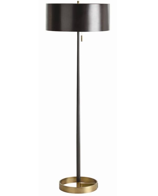 Arteriors Violetta Matte Black Floor Lamp