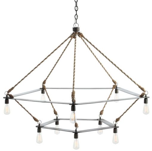 Arteriors McIntyre Natural Two Tiered Chandelier