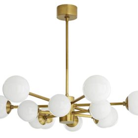 Arteriors Karrington Antique Brass Small Chandelier