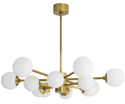 Arteriors Karrington Antique Brass Small Chandelier
