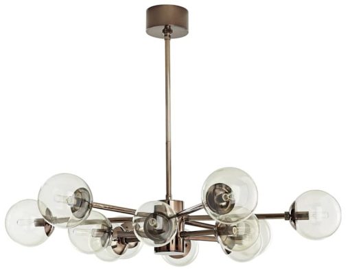 Arteriors Karrington Brown Nickel Small Chandelier