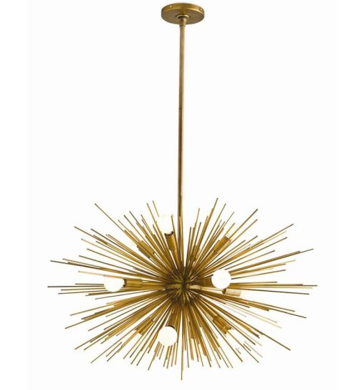 Arteriors Zanadoo Antique Brass Small Chandelier