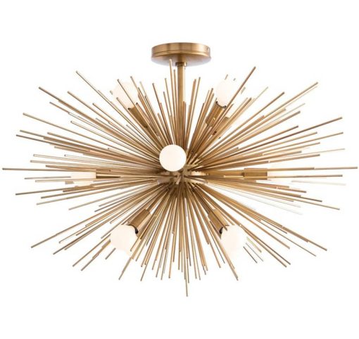 Arteriors Zanadoo Antique Brass Fixed Chandelier