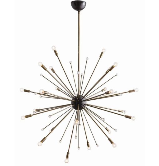 Arteriors Imogene Vintage Brass Large Chandelier