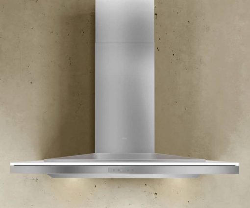 Zephyr 42" Stainless Steel And White Glass Designer Collection Layers Wall Hood