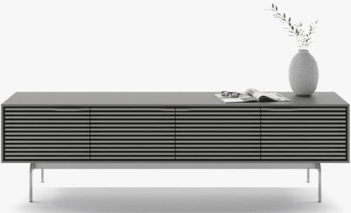 BDI Fog Grey Quad Console Low Cabinet - Image 2