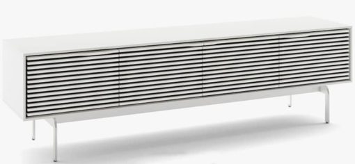 BDI Satin White Quad Console Low Cabinet