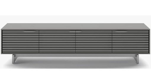 BDI Align Fog Grey Quad Media Low Cabinet