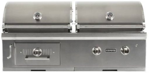 Coyote 50" Stainless Steel Liquid Propane Gas & Charcoal Hybrid Grill