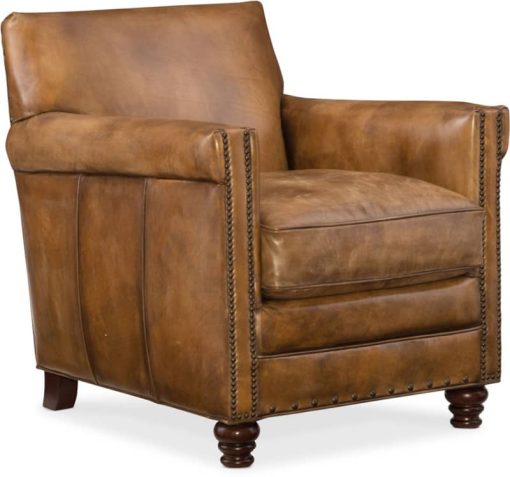 Hooker Furniture Living Room Natchez Brown Potter Club Chair