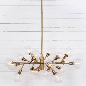 Four Hands Carnegie Collection Pellman Matte Brass Chandelier
