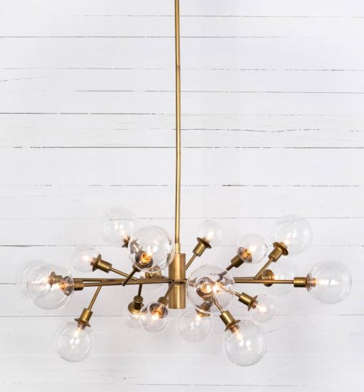 Four Hands Carnegie Collection Pellman Matte Brass Chandelier