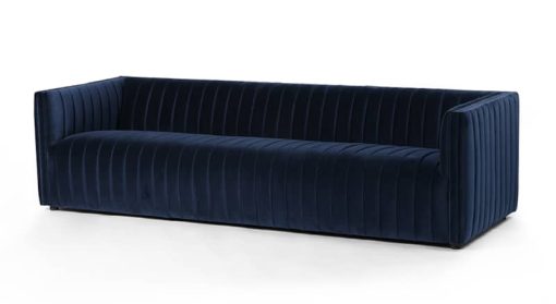 Four Hands Grayson Collection Sapphire Navy Augustine 97" Sofa