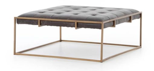 Four Hands Irondale Collection Oxford Ebony Sqaure Coffee Table
