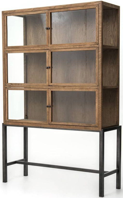 Four Hands Drifted Oak Spencer Curio Cabinet