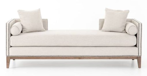 Four Hands Kensington Collection Mercury Noble Platinum Double Chaise