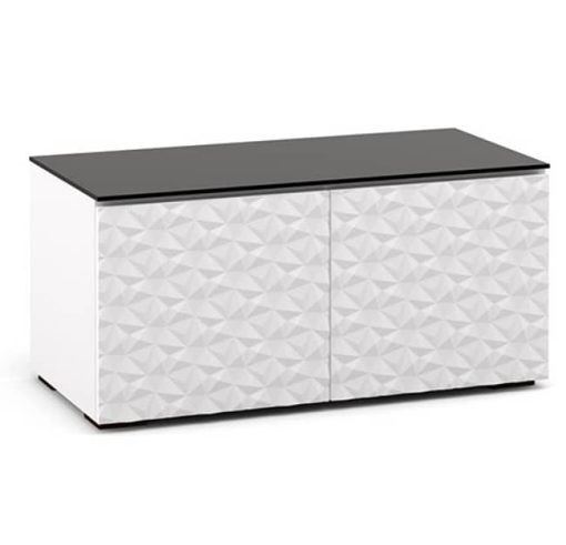 Salamander Chameleon Collection Milan 221 White With Black Top AV Cabinet