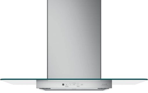 Cafe 30" Stainless Steel Wall-Mount Glass Canopy Chimney Hood
