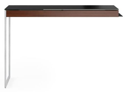 BDI Sequel 20 6112 Chocolate Walnut And Satin Nickel Desk Return