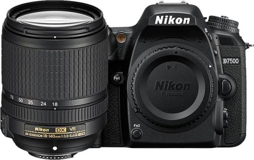 Nikon D7500 Black Digital SLR Camera 18-140mm VR Lens Kit