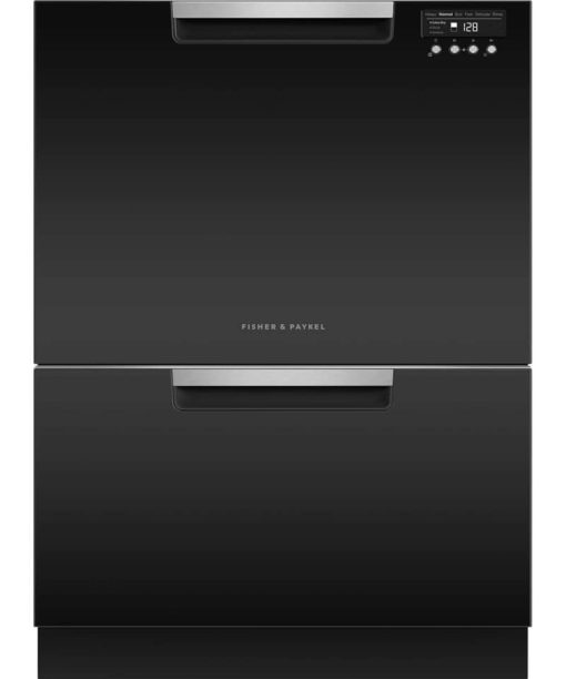 Fisher & Paykel Series 7 24" Black Tall Double DishDrawer Dishwasher