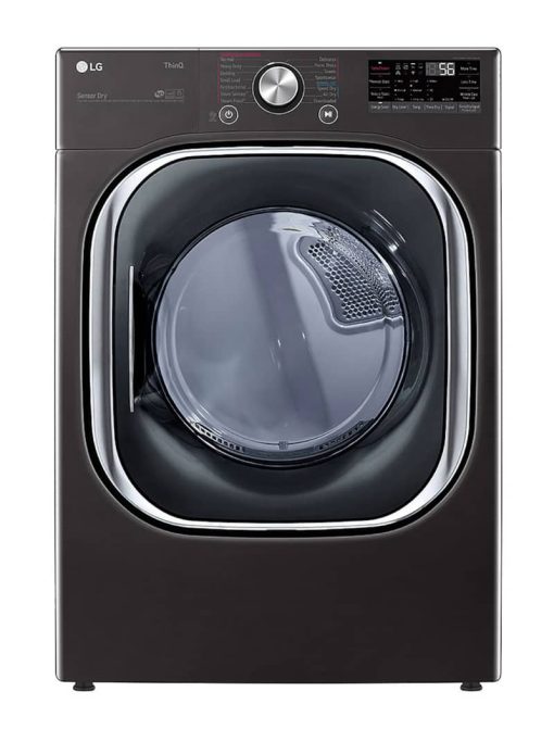 LG 7.4 Cu. Ft. Black Steel Smart Wi-Fi Enabled Electric Dryer With TurboSteam & Built-In Intelligence