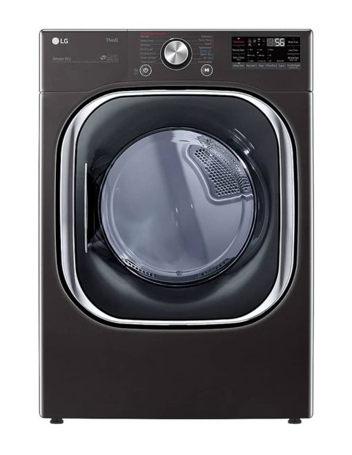 LG 7.4 Cu. Ft. Black Steel Smart Wi-Fi Enabled Gas Dryer With TurboSteam & Built-In Intelligence