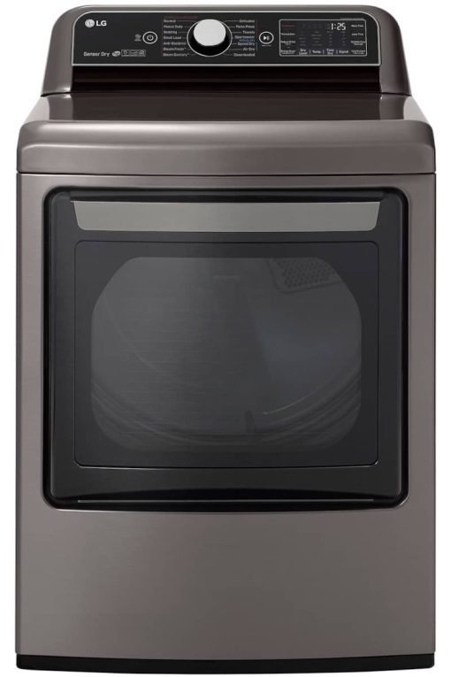 LG 7.3 Cu. Ft. Graphite Steel Smart Wi-Fi Enabled Electric Dryer With TurboSteam