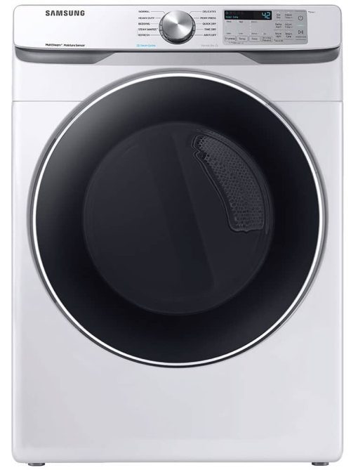 Samsung 7.5 Cu. Ft. White Gas Dryer With Steam Sanitize+