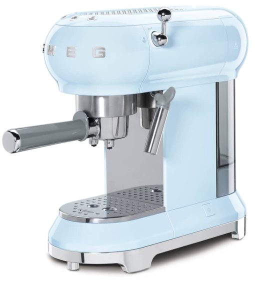Smeg 50's Retro Style Pastel Blue Espresso Machine