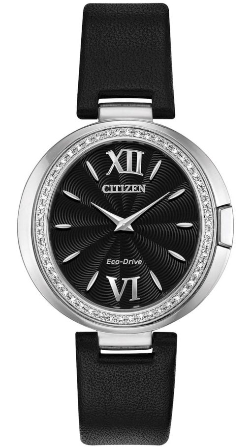 Citizen Capella Black Dial Watch, Black Strap, 34mm