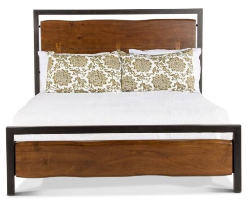 Home Trends & Design Aspen Walnut Queen Bed - Image 2