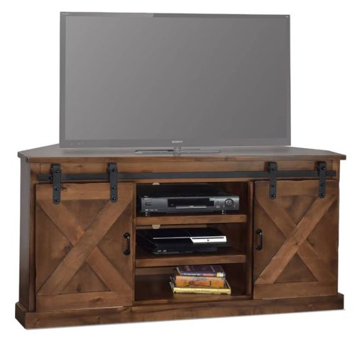 Legends Furniture Farmhouse 66" Corner TV Console