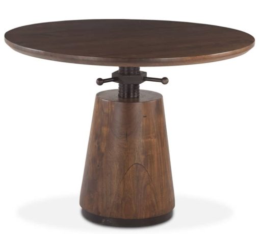 Home Trends & Design Industrial Modern 40" Adjusting Round Table