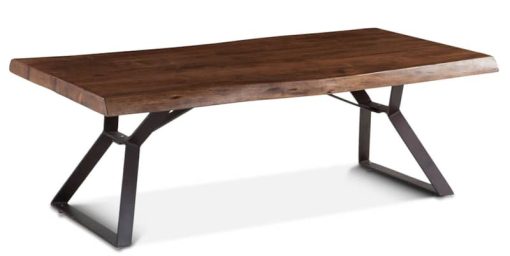 Home Trends & Design London Loft 54" Walnut Coffee Table