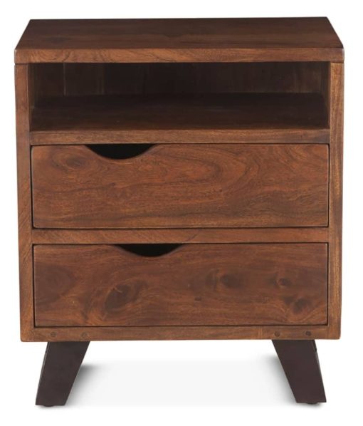 Home Trends & Design London Loft 23" Walnut Night Chest - Image 2