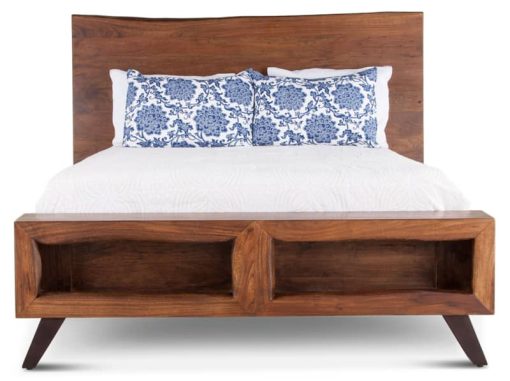 Home Trends & Design London Loft Walnut Queen Bed - Image 2