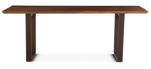 Home Trends & Design 78" Walnut  Mozambique Dining Table - Image 2